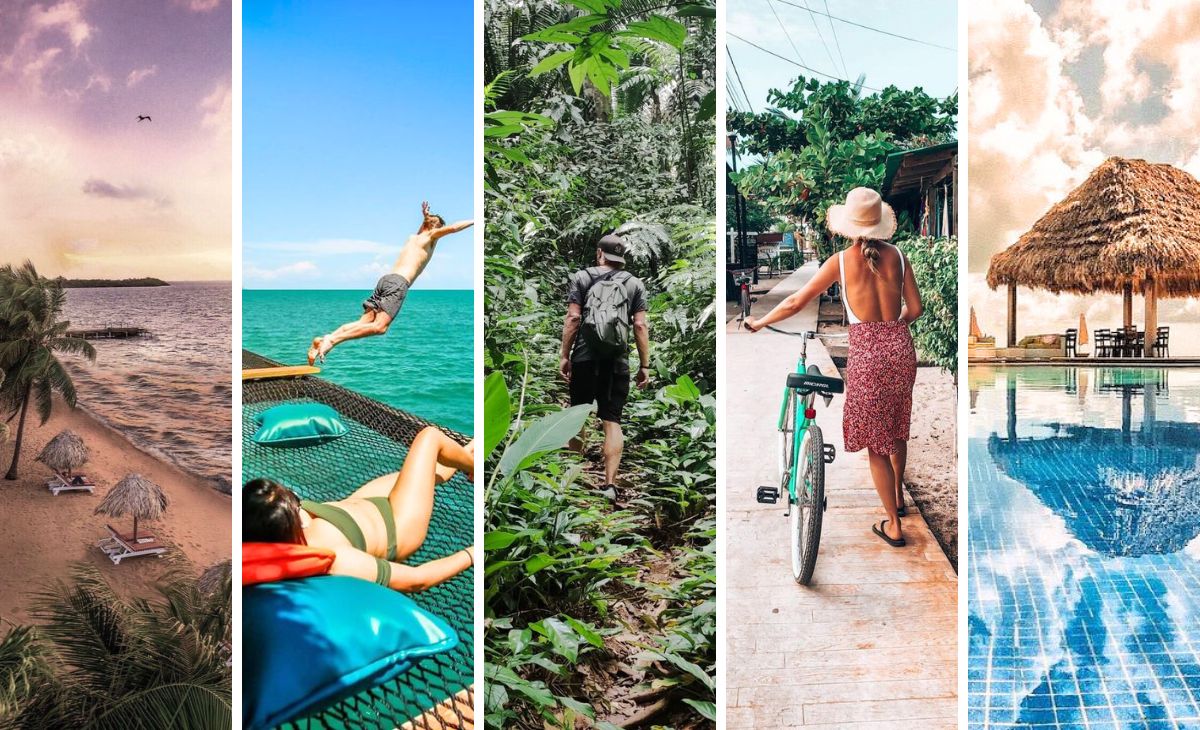 Things to do in Belize this spring: beach , big dock ceviche bar, hiking bocawina, sidewalk placencia, hopkins beach