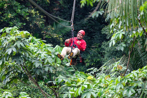 Ziplining at Bocawina Rainforest Resort and Adventures