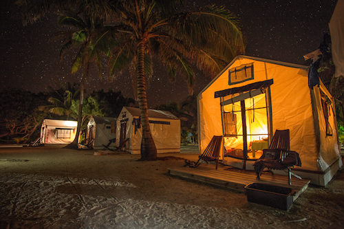 Night at Glovers Reef Basecamp