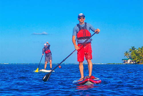 Norm Hann SUP in Belize