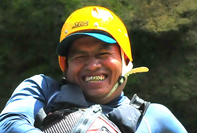 Our most experienced guide for whitewater river adventures in Belize, Central America.