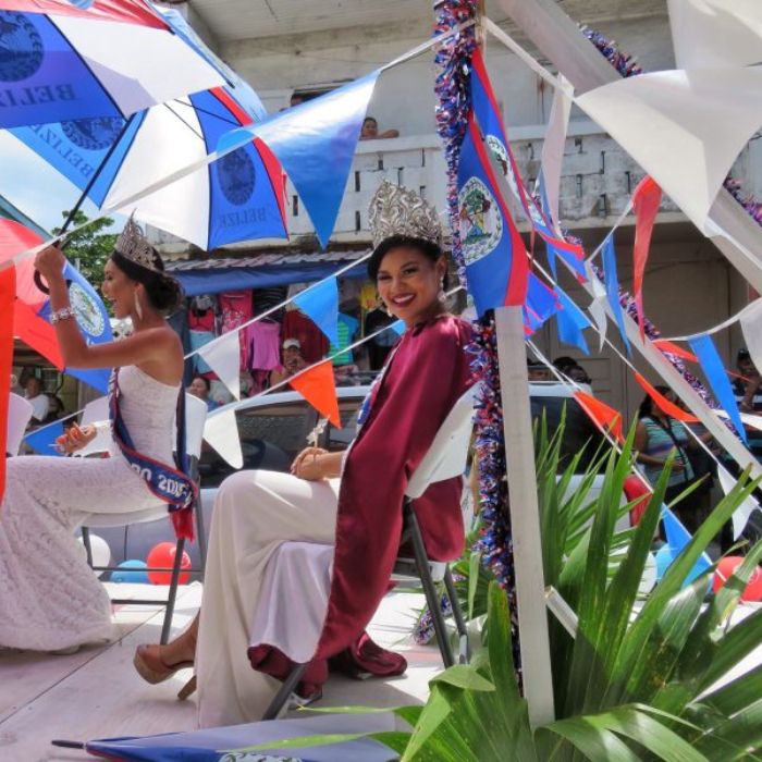 Crown Queen during St George's Caye Parade