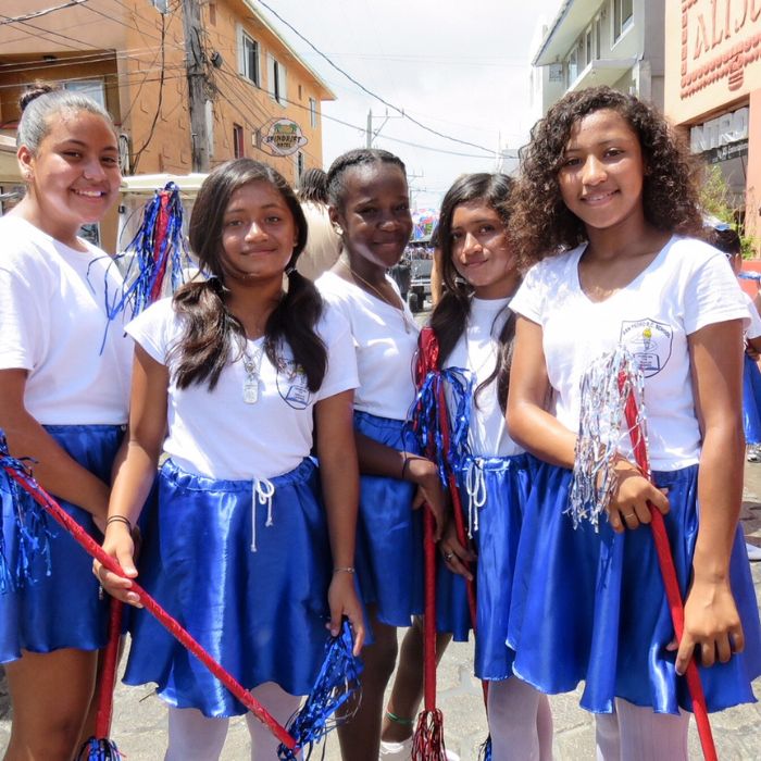 Children Parade on St George's Caye Day