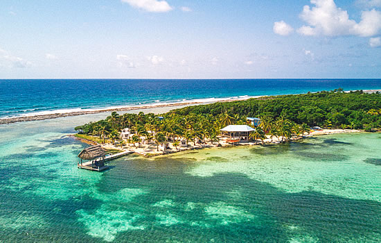Belize Cayes from the air
