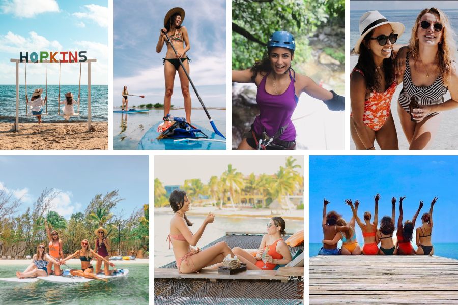 girls enjoying Belize