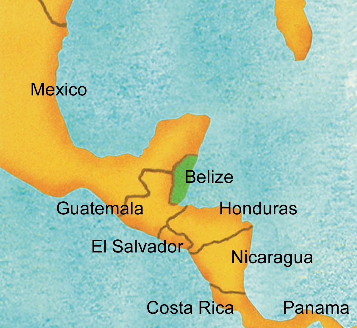 Detailed Maps Of Belize Island Expeditions   Belize Map Central America 