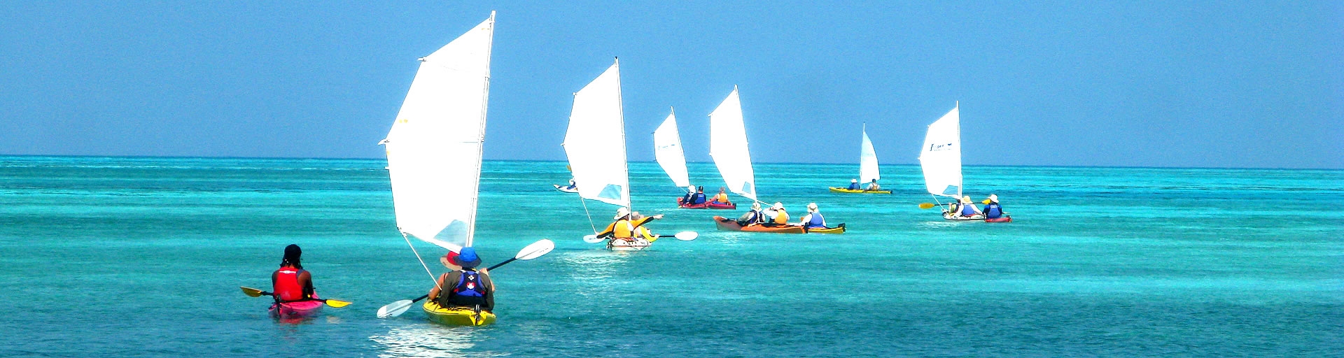 Kayak Sailing Belize Barrier Reef