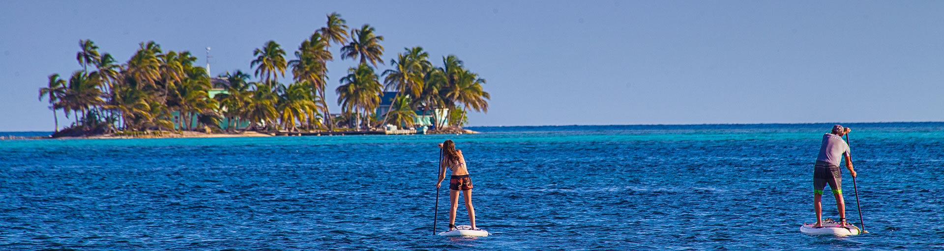 Paddleboard out to sea