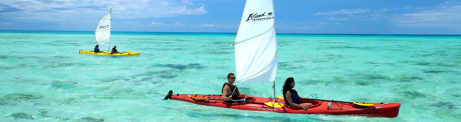 sea kayak sailing in Belize