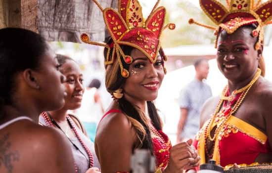 Belize Carnival colorful costumes