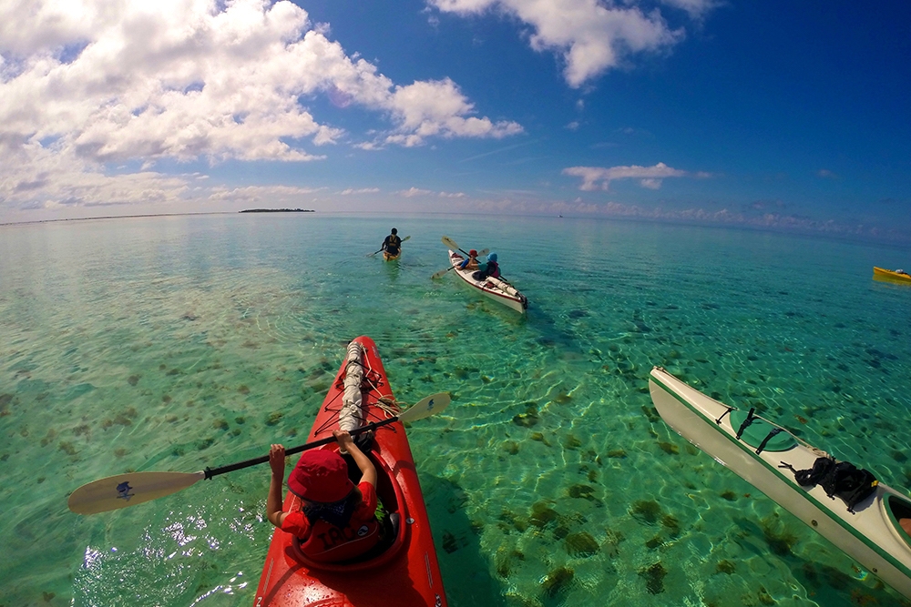 Sea Kayaking Glover's Reef Atoll