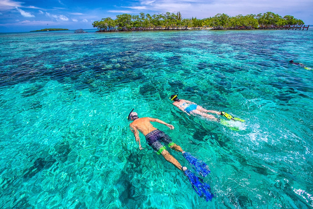 Snorkeling the Southwater Caye Marine Reserve